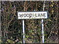 TM2878 : Wood Lane sign by Geographer