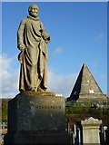 NS7993 : Alexander Henderson statue, Old Town Cemetery by kim traynor