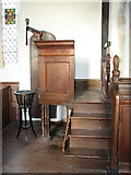 TM1861 : St Andrew's church in Winston - the pulpit by Evelyn Simak