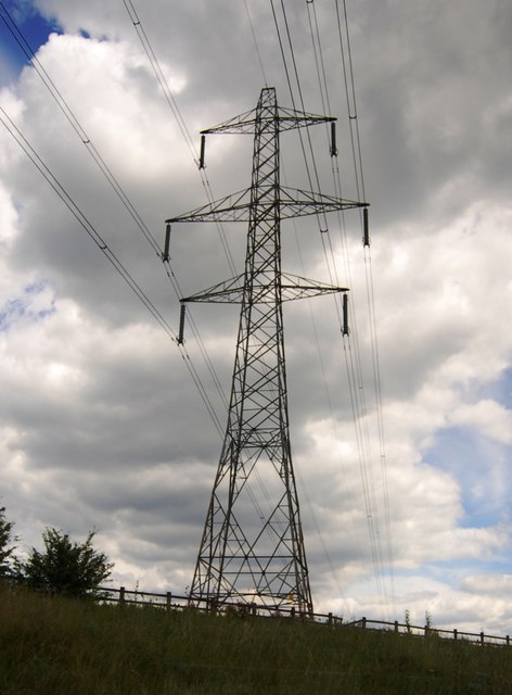 Pylon by the M25 / M11 Junction © N Chadwick :: Geograph Britain and ...