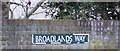TM2043 : Broadlands Way sign by Geographer