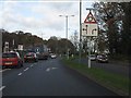 Lode Lane approaching the roundabout northbound