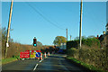 Road works by Clockhouse Farm