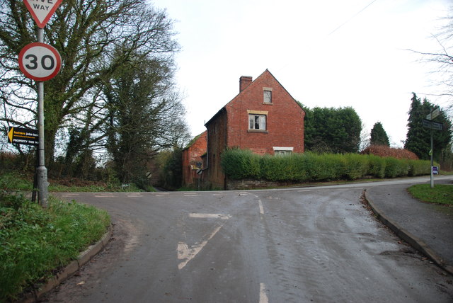 House on the crossroads in Croxton by Mick Malpass