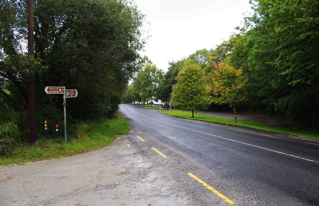 R463 road by entrance to Ballycuggaran Forest Recreation Area, near Killaloe, Co. Clare