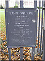 Kings Square plaque