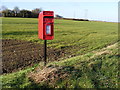 White Post Corner Postbox