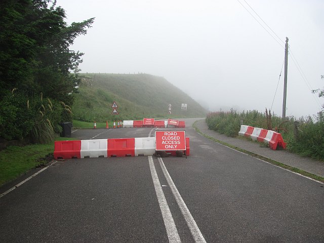 Road closed, Stonehaven