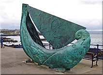 C8138 : The Fishing Boat sculpture (1), Harbour Road, Portstewart by P L Chadwick