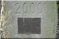 Plaque on Millennium Stone