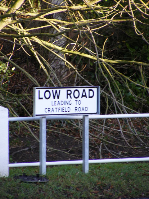 Low Road sign