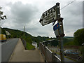 Road signs at Pontrhydygroes