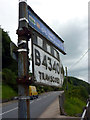 Road signs at Pontrhydygroes