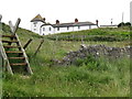 Stile on the Lacale Way below the old Coastguard Station