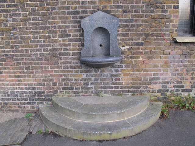 Old drinking fountain in St Alfege Park 