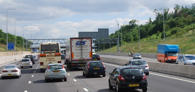 M25, southbound