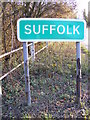 TM2482 : Suffolk sign at Shotford Bridge by Geographer