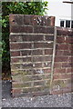 Benchmark on wall outside #52 Longfleet Road