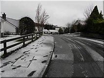 H4672 : Footprints in the snow, Omagh by Kenneth  Allen