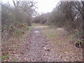 Junction of Arkley Lane and path to Saffron Green