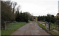 Footpath on farm track