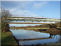 Pipe bridge over Aire and Calder Navigation