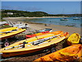 SV8714 : Boats and dinghies below Samson Hill, Bryher by Colin Park