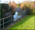 River Cam flows away from Bristol Road, Cambridge