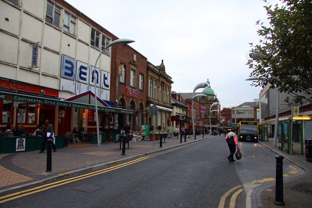 Corporation Street in Blackpool