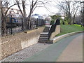 Paddington Arm - steps from Westbourne Green to towpath