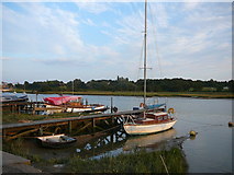 TM0321 : Boats moored on the River Colne at Wivenhoe by Colin Park