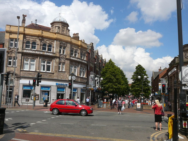 Worksop Town Centre - Junction of Bridge... © Colin Park :: Geograph ...