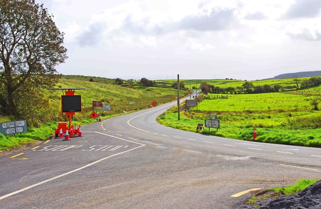 Junction of R476 and R480 roads, near Kilfenora, Co. Clare