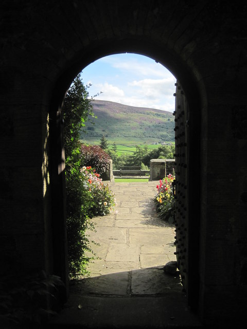 Passageway on to the terrace at Parceval Hall