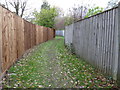 Fenced off Greensand Way