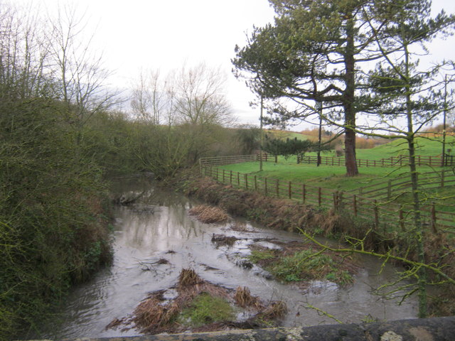 The River Skerne to the west of Barmpton... © peter robinson ...