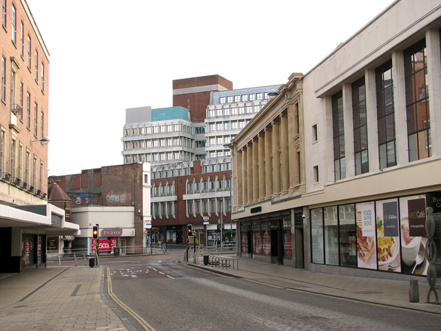 View East Along Theatre Street Norwich © Evelyn Simak Cc By Sa 2 0