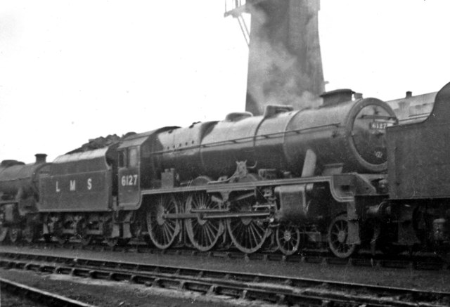 Rebuilt 'Royal Scot' at Camden Locomotive Depot