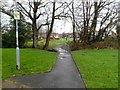 Footbridge across a stream near Henllys Way, Cwmbran