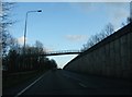 Footbridge across the A467