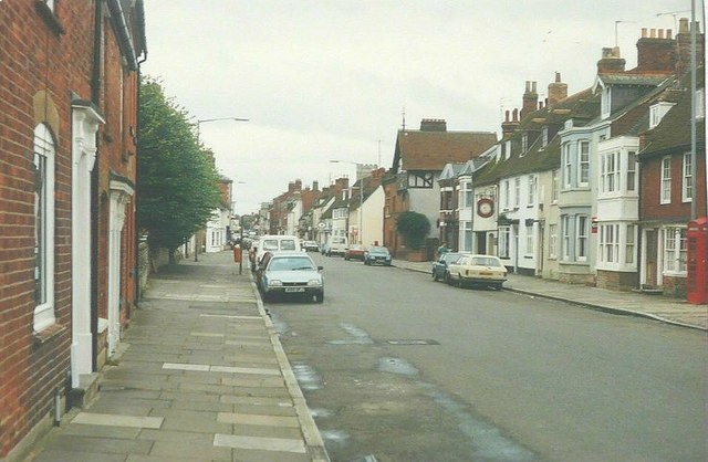 High Street, Stony Stratfford in 1987 © John Baker cc-by-sa/2.0 ...