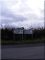 TG2219 : Roadsign on the B1354 Waterloo/Old Church Roads by Geographer