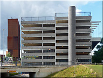 SE2934 : Broadcasting Tower and car park, Leeds by Stephen Richards