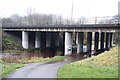 Pendle Water flowing under the M65