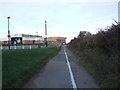 Cycle track towards Cleethorpes