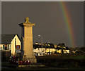 St.Athan Monument and Rainbow