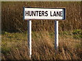 Hunters Lane sign