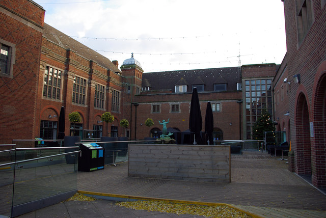 Courtyard at the Guild of Students building, Birmingham University