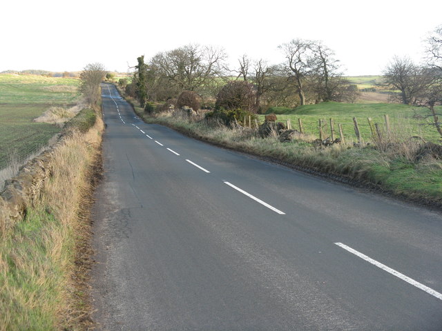 Road past Waughton towards Whitekirk