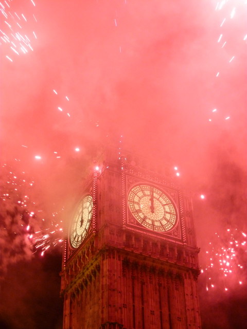 London: Happy New Year! © Chris Downer :: Geograph Britain and Ireland